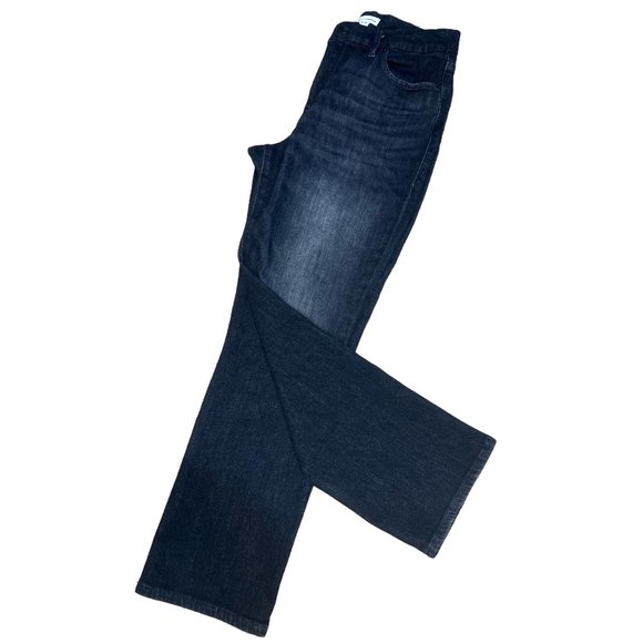 Good American Good Legs Straight Womens 12/31 Black Cashmere High Rise - Picture 14 of 16